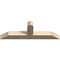 Ekena Millwork Portland Smooth Timber Gable Bracket, Douglas Fir, 36"W x 12"H x 3 1/2"D x 3 1/2"F, 8/12 Pitch GBW036X12X0404POR00SDF - alternate 4